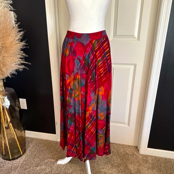 Vintage Dresses & Skirts - Vintage Carol Little Bright Colorful Maxi Skirt 
size Small/Medium